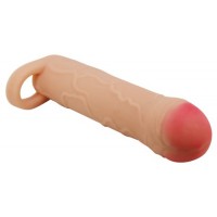 Удлиняющая насадка с креплением под мошонку Pretty Love Bunion телесная + 2,5 см