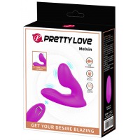 Вибростимулятор простаты со стимулятором промежности Pretty Love Melvin