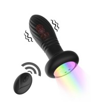 Светящаяся анальная пробка с возвратно-поступательной функцией