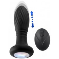 Светящаяся анальная пробка с возвратно-поступательной функцией