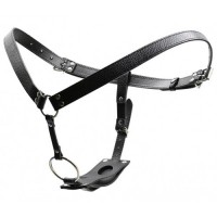 Ремень для страпона с анальной и вагинальной втулками