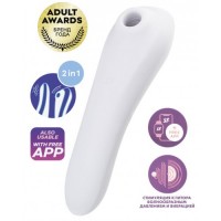 Клиторальный смарт-стимулятор с вибрацией Satisfyer Dual Pleasure белый