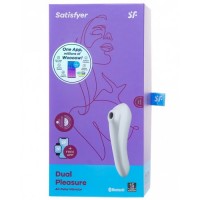 Клиторальный смарт-стимулятор с вибрацией Satisfyer Dual Pleasure белый
