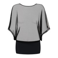 Эротичное черное платье и трусики-стринги Punker S/M