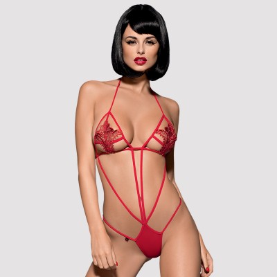 Соблазнительное красное боди Luiza S/M