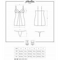 Соблазнительная сорочка и трусики-стринги Heartina S/M Соблазнительная сорочка и трусики-стринги Heartina S/M