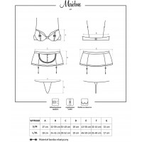 Комплект горничной из 5 предметов Maidme Set S/M