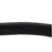 Мягкие черные наручники из натуральной кожи