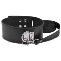 Ошейник БДСМ на замочке с поводком Ошейник БДСМ на замочке с поводком