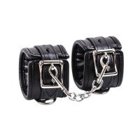 Черные БДСМ наручники с цепью
