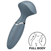Перезаряжаемый мини-массажер с вибрацией Satisfyer Mini Wand-er серый