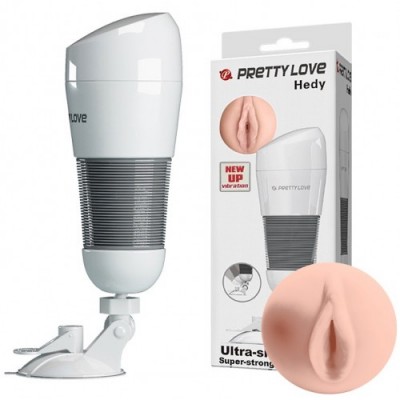 Мастурбатор-вагина в колбе с вибрацией Pretty Love Hedy на присоске Мастурбатор-вагина в колбе с вибрацией Pretty Love Hedy на присоске
