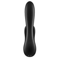 Смарт-вибратор с клиторальным стимулятором Satisfyer Double Flex черный Смарт-вибратор с клиторальным стимулятором Satisfyer Double Flex черный