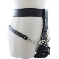 Мужской пояс верности на цепях с замком Мужской пояс верности на цепях с замком