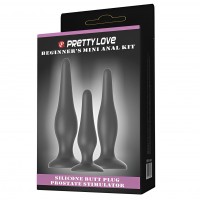 Набор силиконовых анальных пробок Beginners Mini Anal Kit