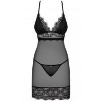 Соблазнительная полупрозрачная сорочка с трусиками-стрингами Renelia S/M Соблазнительная полупрозрачная сорочка с трусиками-стрингами Renelia S/M