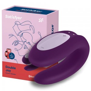 Смарт-стимулятор для пар Satisfyer Double Joy Partner Vibrator фиолетовый