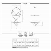 Дерзкое черное боди с доступом и декоративными лентами S/M Дерзкое черное боди с доступом и декоративными лентами S/M
