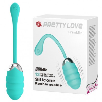 Перезаряжаемое виброяйцо Pretty Love Franklin мятное