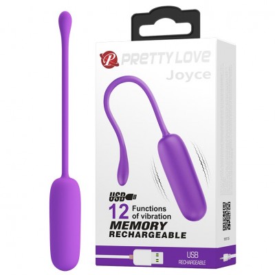 Классическое перезаряжаемое виброяйцо Pretty Love Joyce сиреневое Классическое перезаряжаемое виброяйцо Pretty Love Joyce сиреневое