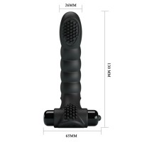 Вибронасадка на палец с клиторальным стимулятором Pretty Love Alexander