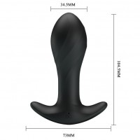 Анальная вибропробка для ношения Pretty Love Anal Plug Massager черная Анальная вибропробка для ношения Pretty Love Anal Plug Massager черная