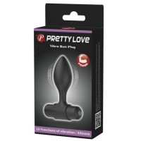 Анальная втулка с вибрацией Pretty Love Vibra Butt Plug черная