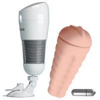 Мастурбатор-вагина в колбе с вибрацией Pretty Love Hedy на присоске Мастурбатор-вагина в колбе с вибрацией Pretty Love Hedy на присоске