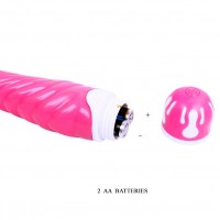 Рельефный вибратор The Realistic Cock розовый