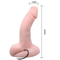 Реалистичный вибратор с мошонкой 20 см Реалистичный вибратор с мошонкой 20 см