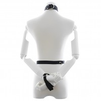 Текстильная сбруя с поводком и фиксатором запястий