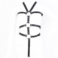 Черная сбруя на ремешках с фиксацией рук