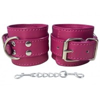 Малиновые наручники на цепочке Малиновые наручники на цепочке