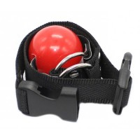 Силиконовый красный кляп на текстильном ремне Силиконовый красный кляп на текстильном ремне