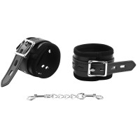 Черные поножи с мягкой подкладкой