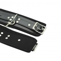 Черные поножи с мягкой подкладкой