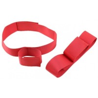 Фиксаторы рук к бёдрам красные на липучке Фиксаторы рук к бёдрам красные на липучке