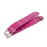 Розовый БДСМ бондаж рук к шее Розовый БДСМ бондаж рук к шее