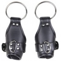 Черные БДСМ фиксаторы на запястья Черные БДСМ фиксаторы на запястья