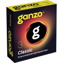 Презервативы Ganzo Classic классические с обильной смазкой 3 шт