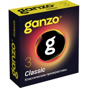 Презервативы Ganzo Classic классические с обильной смазкой 3 шт