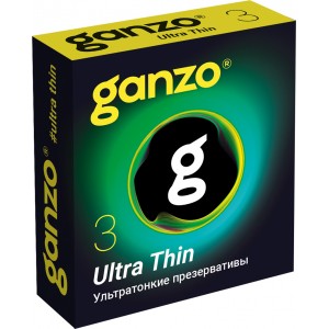 Презервативы Ganzo Ultra thin ультратонкие 3 шт