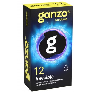 Презервативы Ganzo Invisible супертонкие с дополнительной смазкой 12 шт