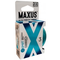 Презервативы Maxus G-Spot для стимуляции точки G в металлическом кейсе 3 шт
