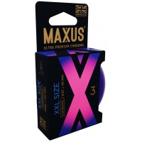 Презервативы Maxus XXL увеличенного размера в металлическом кейсе 3 шт