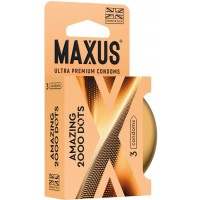 Презервативы Maxus Amazing 2000 Dots точечные в металлическом кейсе 3 шт