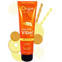 Съедобный лубрикант с эффектом вибрации Orgie Lube Tube Vibe Medium Pina Colada 100 мл