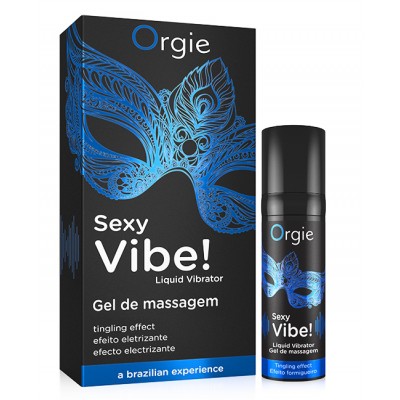 Возбуждающий гель с эффектом вибрации Orgie Sexy Vibe Liquid Vibrator 15 мл