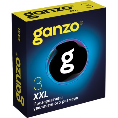 Презервативы Ganzo XXL увеличенного размера 3 шт