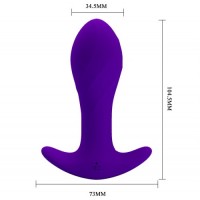 Анальная пробка с вибрацией Anal Plug Massager пурпурная